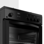 Defy 60cm 4 Burner Gas Stove Black DGS670 House of Carpets Bredasdorp
