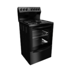 Defy 60cm 4 Plate Electric Stove Black DSS694 House of Carpets Bredasdorp