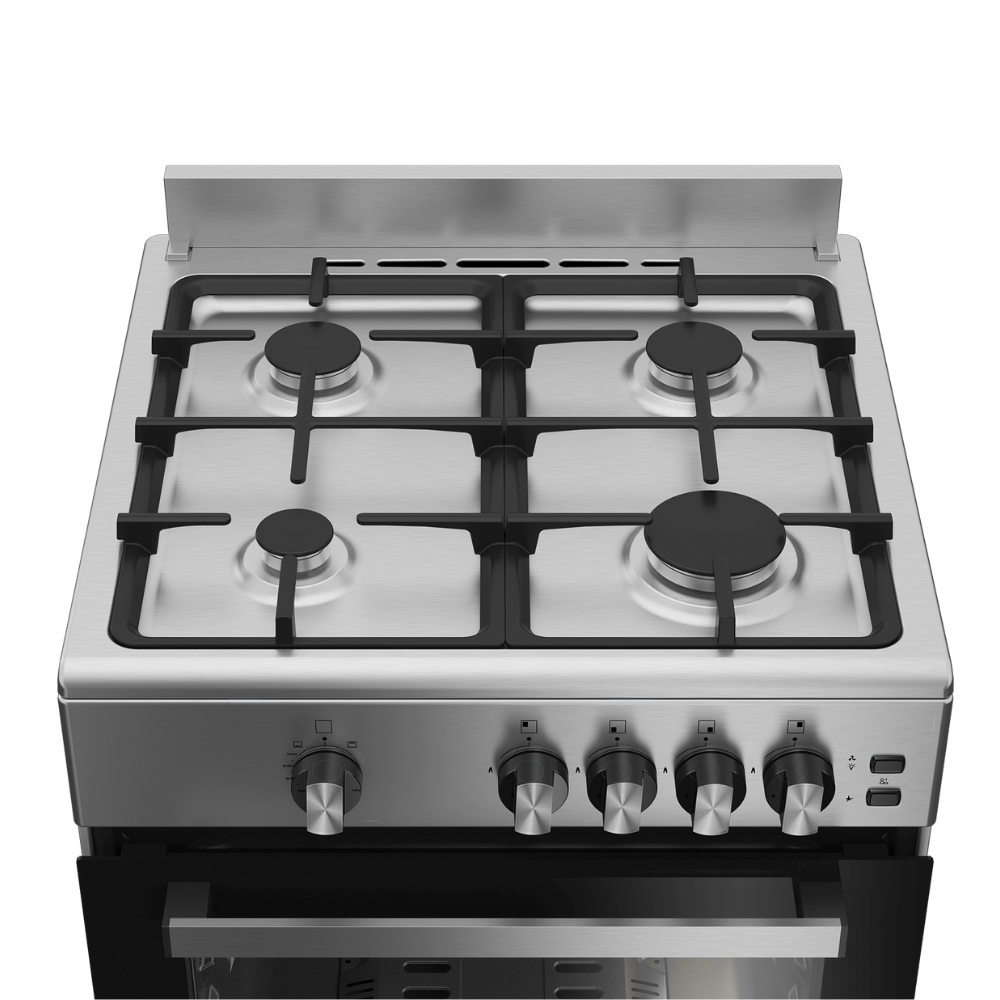 Defy Inox Multifunction 4 Burner Turbo Gas Stove 60cm DGS601 House of Carpets Bredasdorp