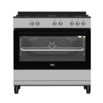 Defy Multifunction 5 Burner Gas Cooker with Fan Assist DEFYDGS902_Inox Black top