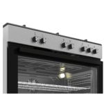 Defy Multifunction 5 Burner Gas Cooker with Fan Assist DEFYDGS902_Inox Black top