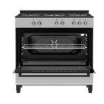 Defy Multifunction 5 Burner Gas Cooker with Fan Assist DEFYDGS902_Inox Black top